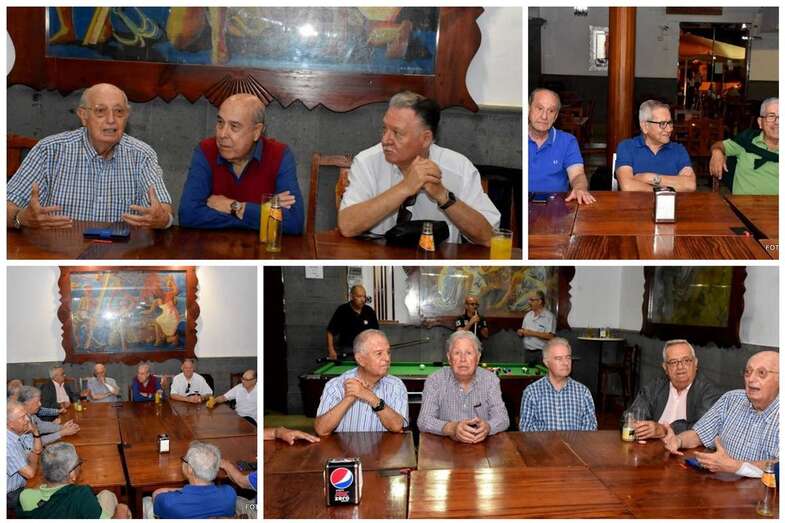 Reunión de un grupo de amigos (Foto Antonio Alí)